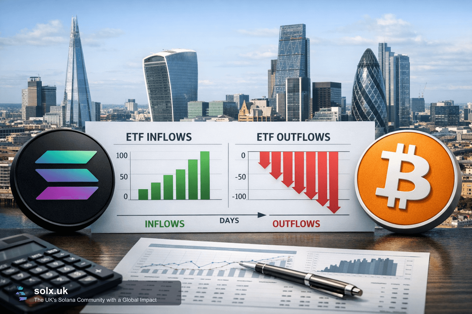 Institutional Rotation Sees Solana ETFs Gain Amid Bitcoin Outflows