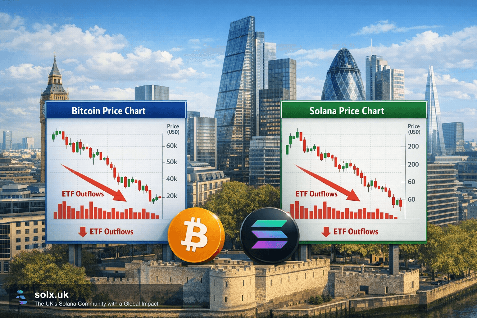 Bitcoin Stalls Below $78,000 Amid ETF Outflows and Liquidations: Implications for Solana and UK Crypto Markets