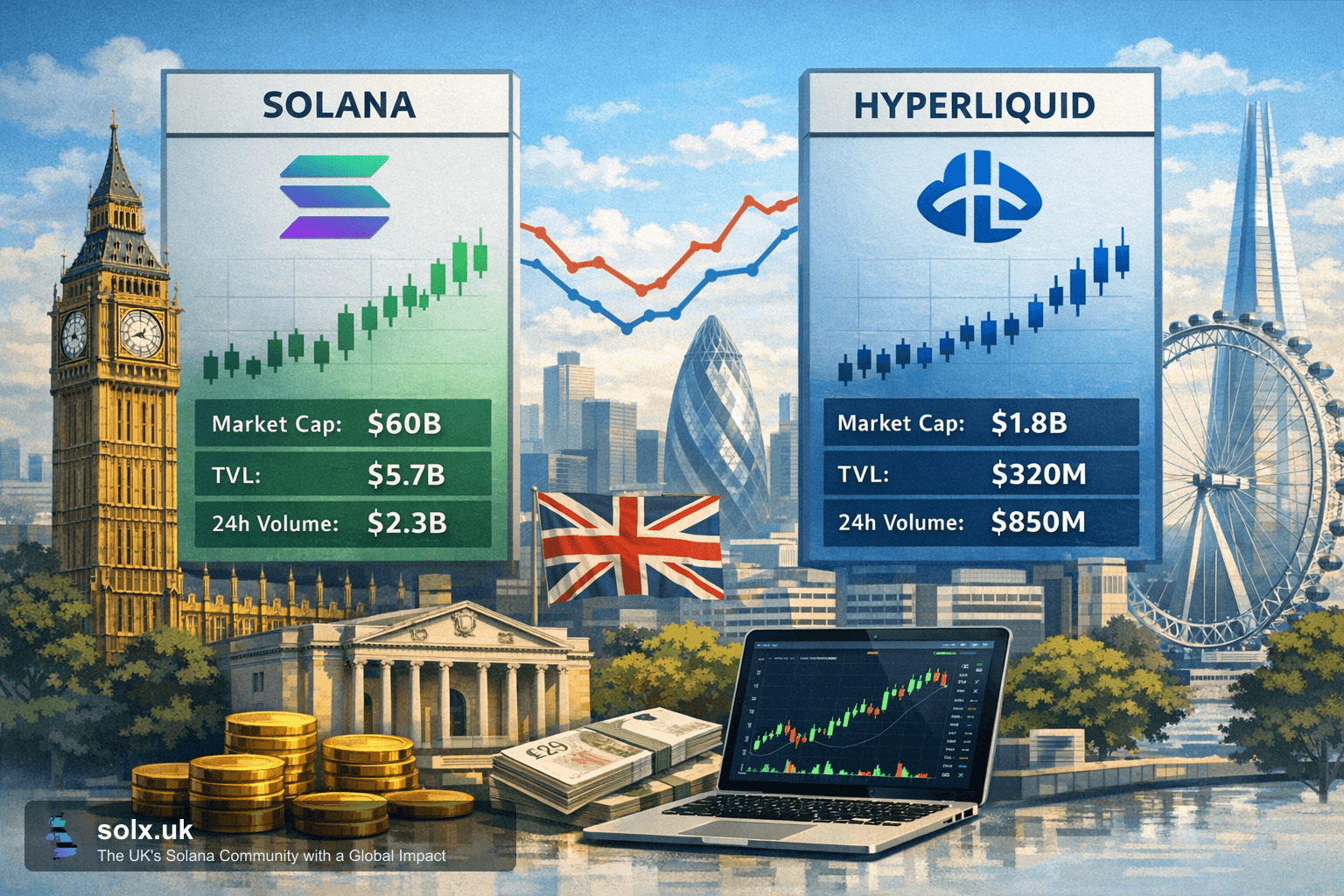 Hyperliquid Overtakes Solana by Fully Diluted Valuation Amid Revenue Chain Competition
